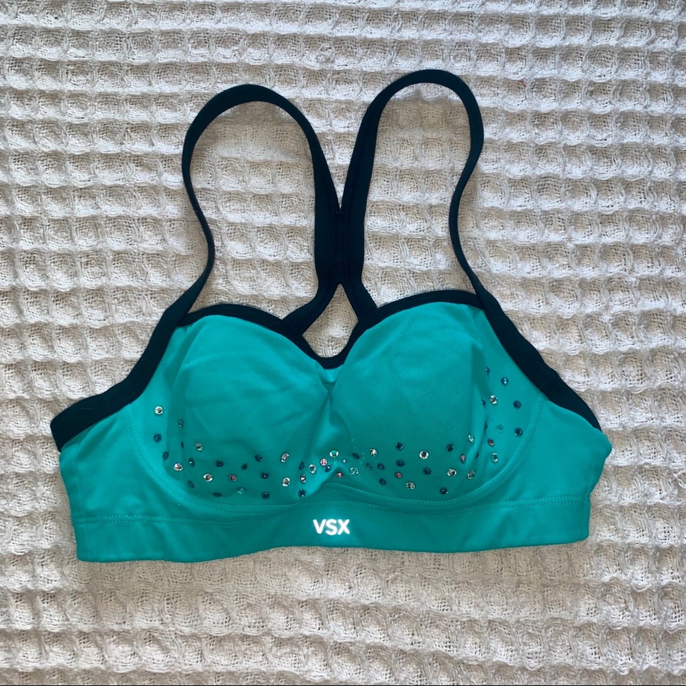 Victoria’s Secret 32B Sports Bra with rhinestones